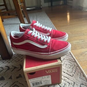 Vans Formula One Red Old Skool Sneakers